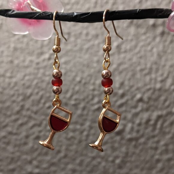Handmade Jewelry - 🍷 Red Wine Earrings